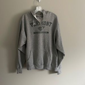 Vintage style grey hoodie